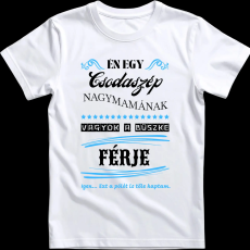 Createyou Nagymamára büszke férj - Férfi - Fehér - M