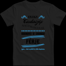 Createyou Nagymamára büszke férj - Férfi - Fekete - 2XL