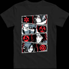 Createyou Naruto Sharinganok - Gyermek - Fekete - S gyerek póló