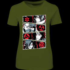 Createyou Naruto Sharinganok - Női - Sötétzöld - M