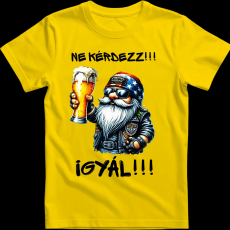Createyou Ne kérdezz, igyál - Férfi - Sárga - S