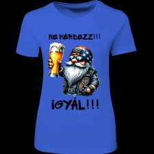 Createyou Ne kérdezz, igyál - Női - Királykék - S női póló