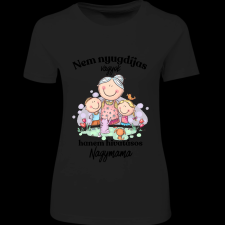 Createyou Nem nyugdíjas... nagymama - Női - Fekete - 2XL női póló