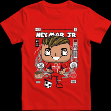 Createyou Neymar Jr - Gyermek - Piros - S gyerek póló