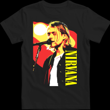 Createyou Nirvana Kirt - Férfi - Fekete - 3XL férfi póló