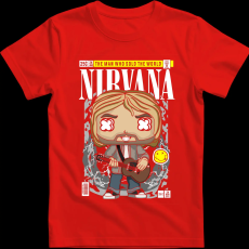 Createyou Nirvana Kurt Cobain - Férfi - Piros - S