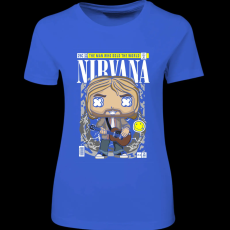 Createyou Nirvana Kurt Cobain - Női - Királykék - S