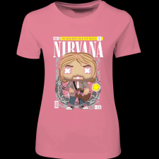 Createyou Nirvana Kurt Cobain - Női - Pink - XL női póló