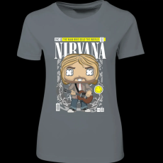 Createyou Nirvana Kurt Cobain - Női - Szürke - S