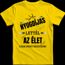 Createyou Nyugdíjas lettél - Férfi , Sárga , S férfi póló
