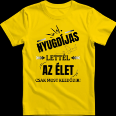 Createyou Nyugdíjas lettél - Férfi - Sárga - 3XL