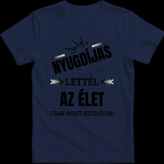 Createyou Nyugdíjas lettél - Férfi - Sötétkék - M