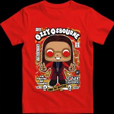 Createyou Ozzy Osbourne - Férfi - Piros - 2XL férfi póló