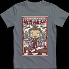 Createyou Post Malone - Gyermek - Szürke - M gyerek póló