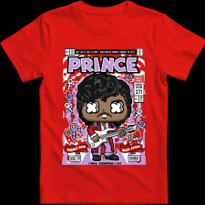 Createyou Prince - Gyermek - Piros - XS gyerek póló