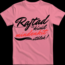 Createyou Rajtad kívül mindenkit utálok - Férfi - Pink - L férfi póló