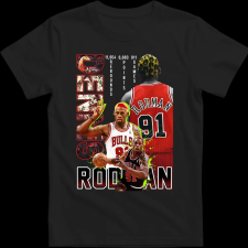 Createyou RODMAN - Gyermek - Fekete - M gyerek póló