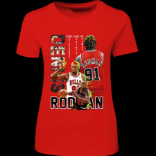 Createyou RODMAN - Női - Piros - S női póló