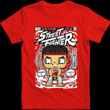 Createyou Ryu - Gyermek - Piros - M gyerek póló