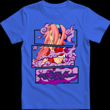 Createyou Sakura Haruno - Gyermek - Királykék - XS gyerek póló