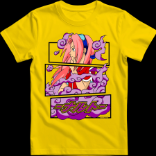 Createyou Sakura Haruno - Gyermek - Sárga - XL gyerek póló