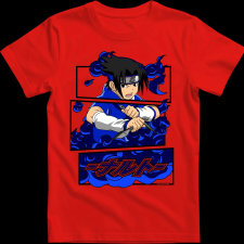 Createyou Sasuke Uchiha - Férfi - Piros - XL férfi póló