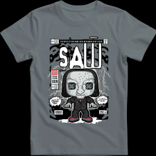 Createyou Saw Billy - Gyermek - Szürke - XS gyerek póló