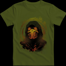 Createyou Scorpion 2 - Férfi - Sötétzöld - XL férfi póló