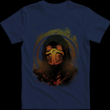 Createyou Scorpion 2 - Gyermek - Sötétkék - XS gyerek póló