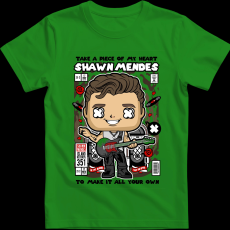 Createyou Shawn Mendes - Férfi - Zöld - 3XL