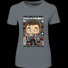 Createyou Shawn Mendes - Női - Szürke - XL női póló