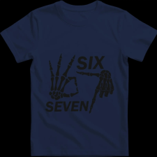 Createyou Six-Seven csontkéz - Férfi - Sötétkék - M férfi póló