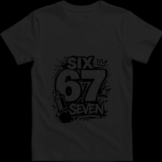 Createyou Six-Seven graffiti - Férfi - Fekete - S