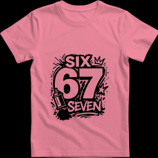 Createyou Six-Seven graffiti - Férfi - Pink - XL