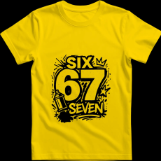 Createyou Six-Seven graffiti - Férfi - Sárga - 2XL