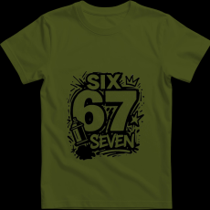 Createyou Six-Seven graffiti - Gyermek - Sötétzöld - M