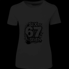 Createyou Six-Seven graffiti - Női - Fekete - XL női póló