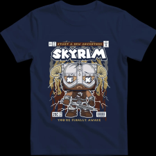 Createyou Skyrim - Férfi - Sötétkék - L férfi póló