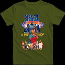 Createyou SPACE JAM LEBRON JAMES - Férfi - Sötétzöld - XL férfi póló