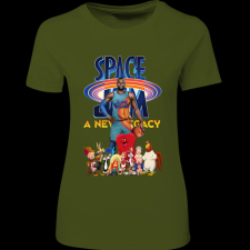 Createyou SPACE JAM LEBRON JAMES - Női - Sötétzöld - 2XL női póló