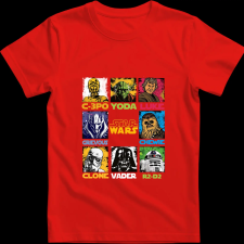 Createyou Star Wars - Férfi - Piros - S férfi póló