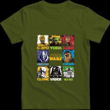 Createyou Star Wars - Férfi - Sötétzöld - M férfi póló