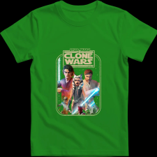 Createyou Star Wars Klón háborúk 2 - Férfi - Zöld - M férfi póló