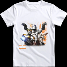 Createyou Star Wars Klón háborúk - Férfi - Fehér - 2XL