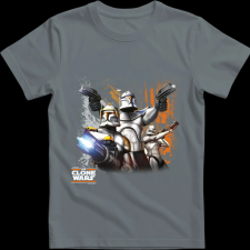 Createyou Star Wars Klón háborúk - Férfi - Szürke - L férfi póló