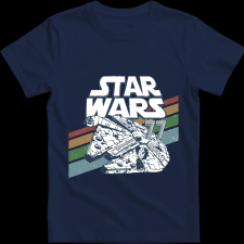 Createyou Star Wars Millennium Falcon 2 '77 - Férfi - Sötétkék - 3XL férfi póló