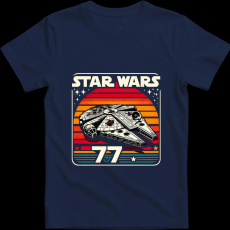Createyou Star Wars Millennium Falcon '77 - Férfi - Sötétkék - 3XL