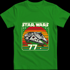 Createyou Star Wars Millennium Falcon '77 - Férfi - Zöld - 2XL férfi póló