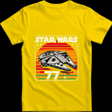 Createyou Star Wars Millennium Falcon '77 - Gyermek - Sárga - M gyerek póló