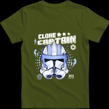 Createyou Star Wars Rex klón kapitány - Férfi - Sötétzöld - 2XL férfi póló